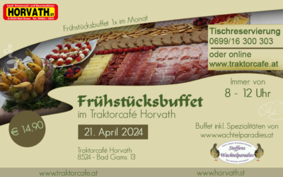Frühstücksbuffet – 21. April 2024