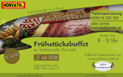 Frühstücksbuffet – 21. Juli 2024