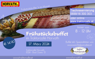 Frühstücksbuffet – 17. März 2024