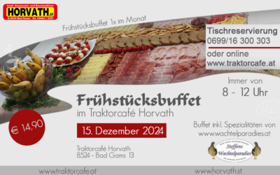 Frühstücksbuffet – 15. Dezember 2024