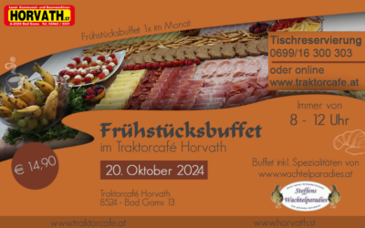 Frühstücksbuffet – 20. Oktober 2024